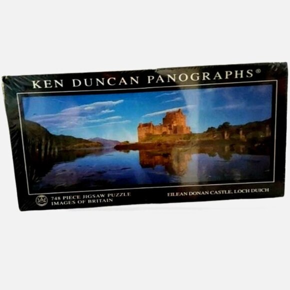 NWOT Ken Duncan Panograph Jigsaw Puzzle Eilean Donan Castle 748 Pieces Sealed - Picture 1 of 9